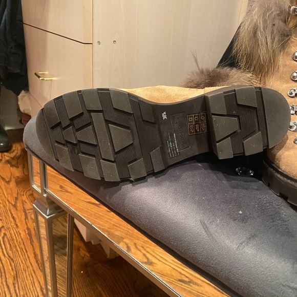 Sigerson Morrison shearling and real fur booties size 38.5 - Picture 3 of 4